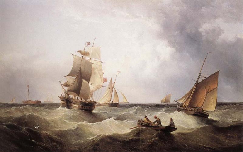 John ward of hull The Barque Columbia France oil painting art